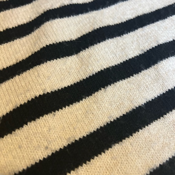Oak + Fort Striped Black and White Turtleneck Sweater - Picture 7 of 10
